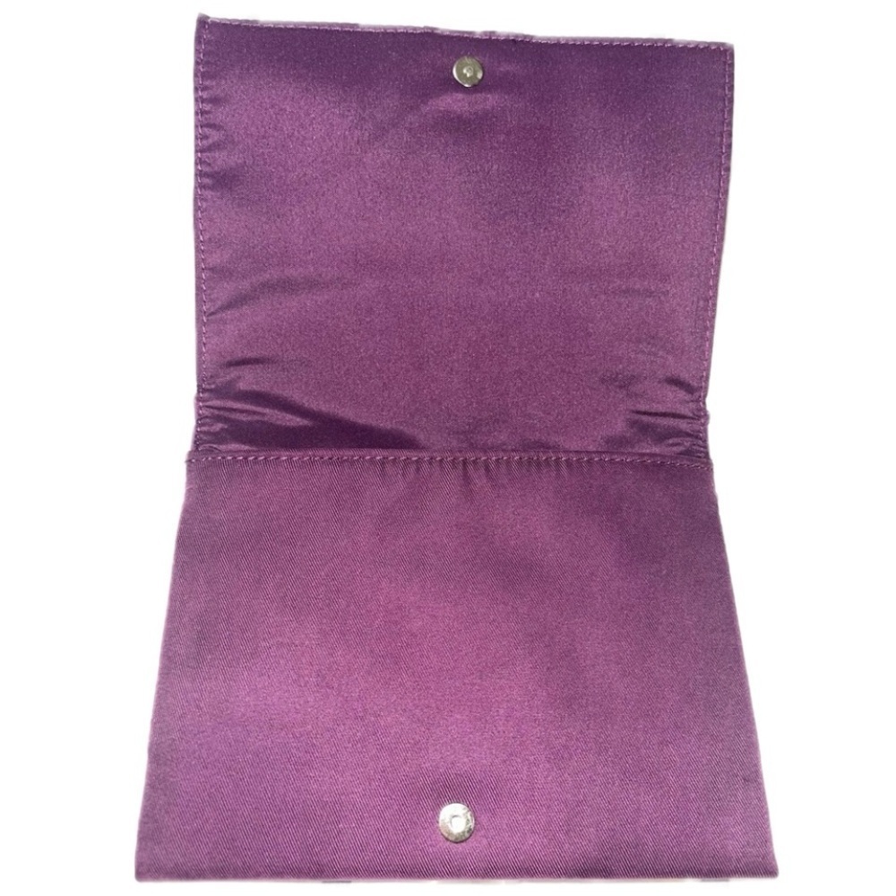 Yves Saint Laurent Purple Soft Suede Fabric Travel Bag- Pouch -Wallet Case - Picture 8 of 16
